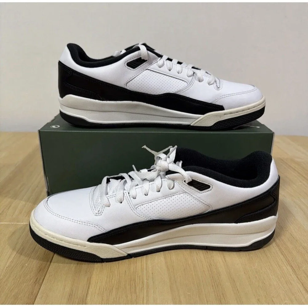 Jordan Air Jordan Flight Court Low Top Leather White/Sail/Black  Size 13